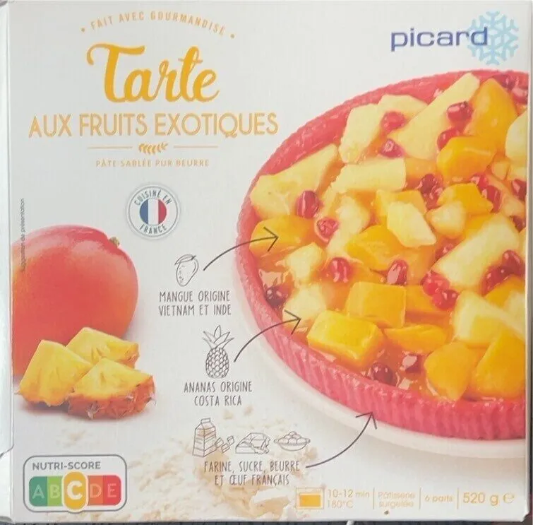 Tarte aux fruits exotiques
