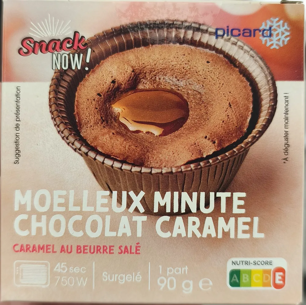 Moelleux minute chocolat caramel