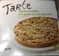 Tarte Façon Crumble à la Poire et à la Pomme