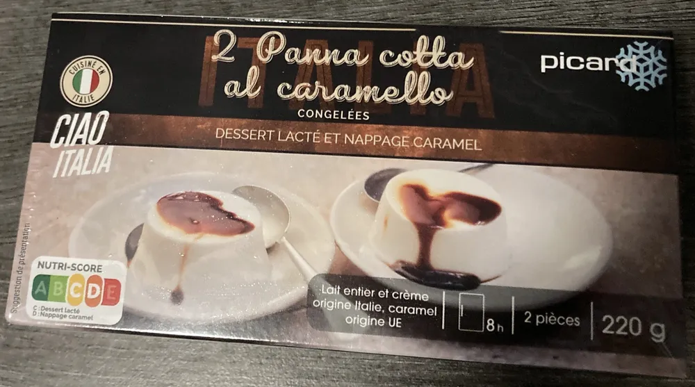 panna cotta caramel