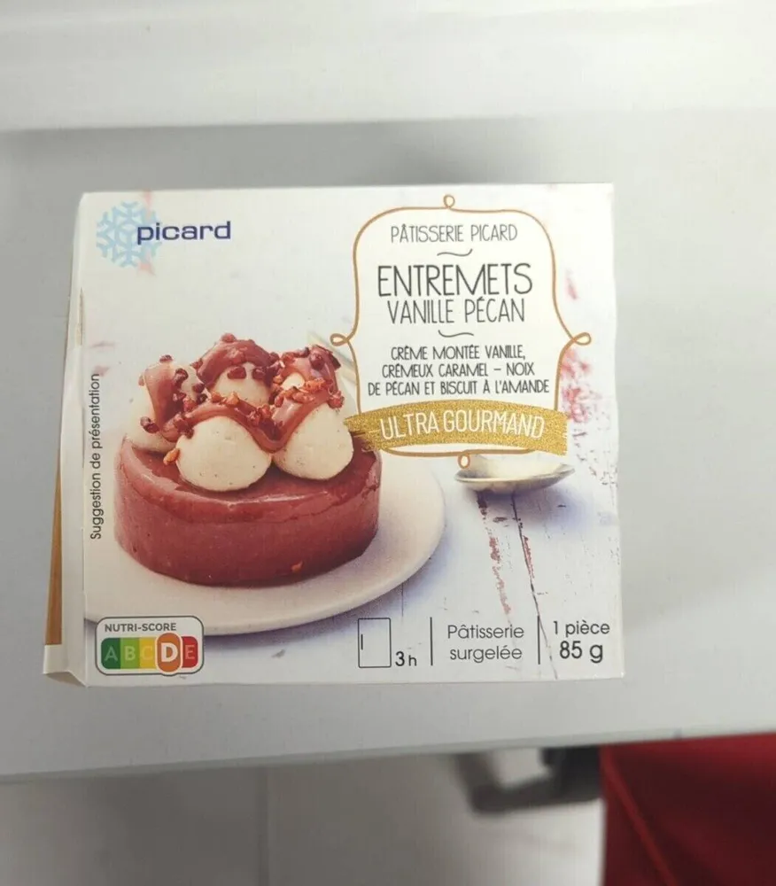 Entremet vanille pécan