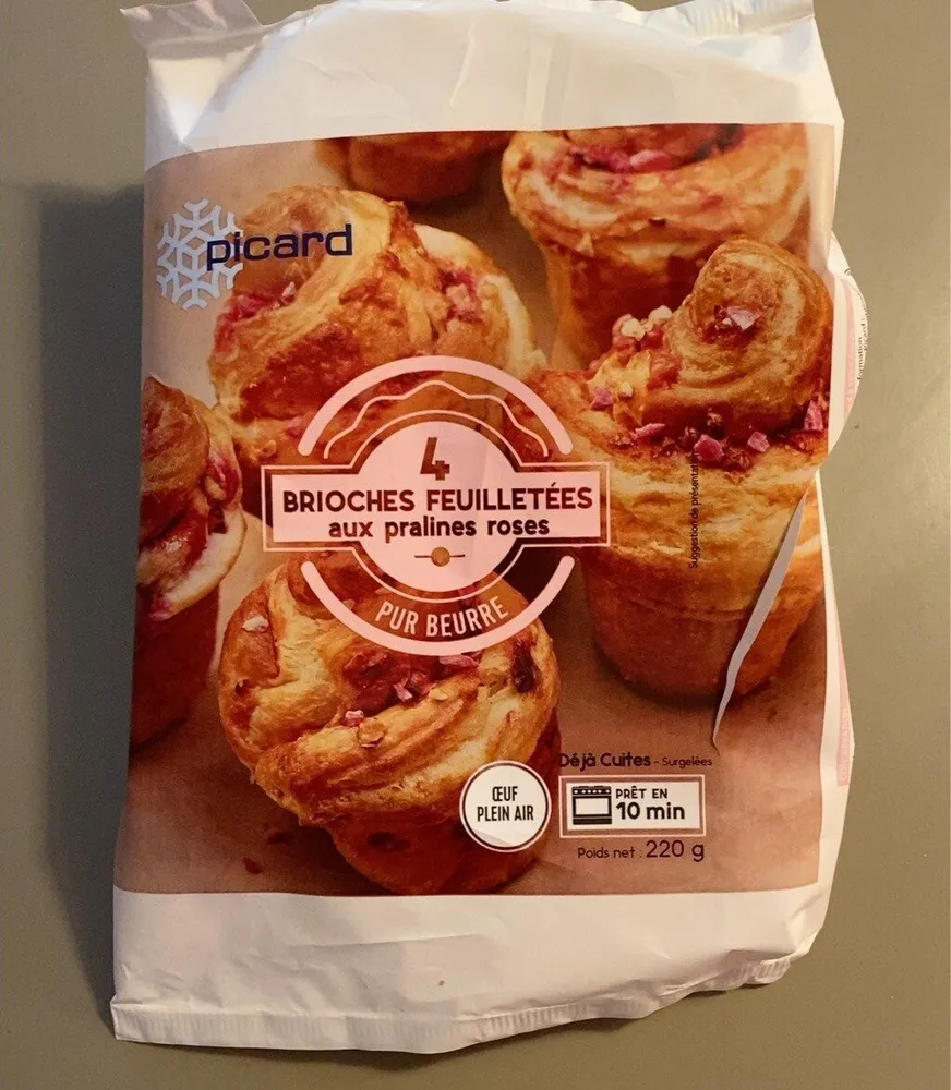 Brioches feuilletées aux pralines roses