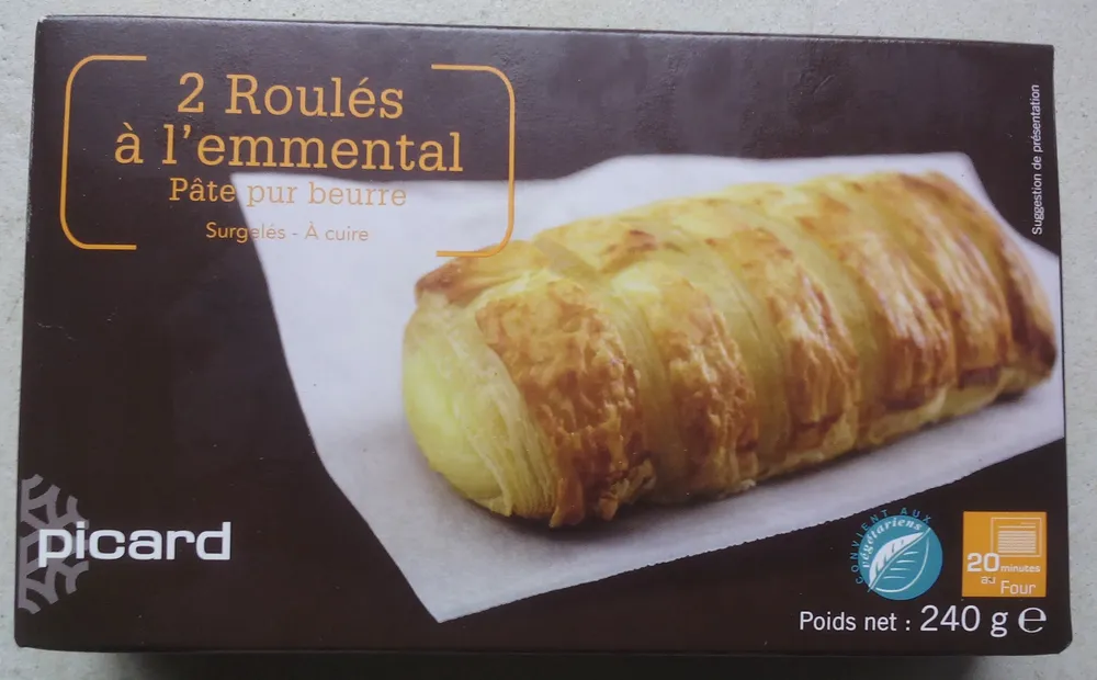 2 Roulés l'emmental Pâte pur beurre