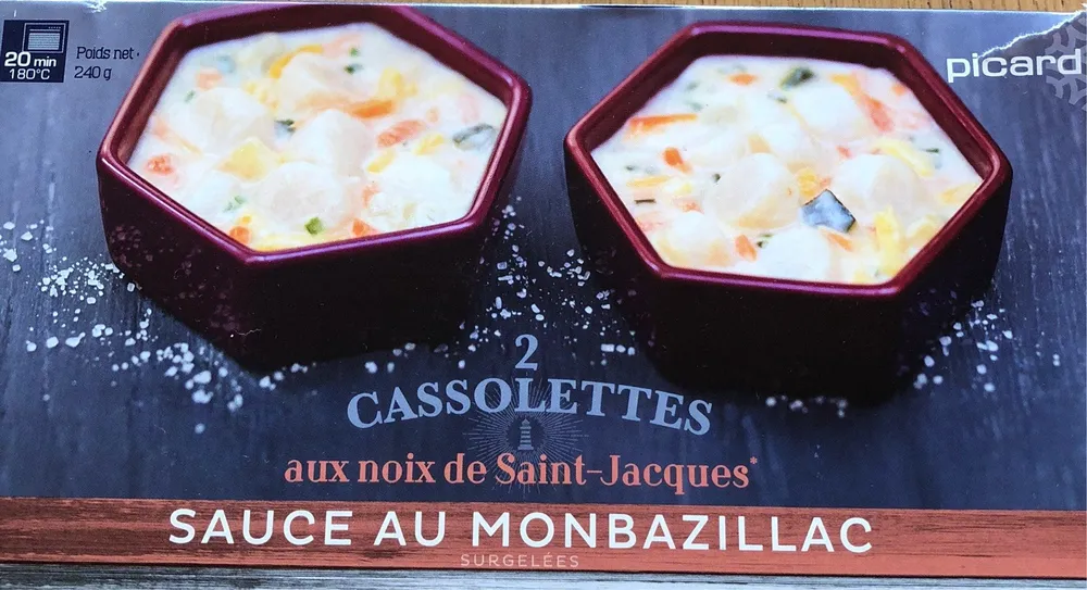 2 Cassolettes aux noix de Saint-Jacques