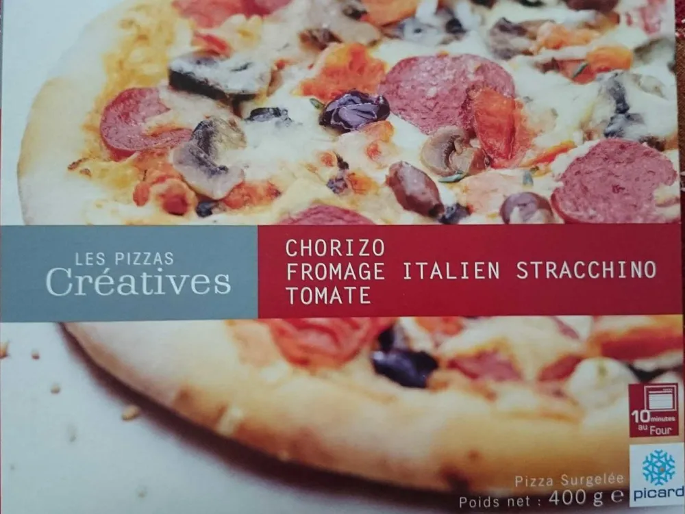 pizza chorizo fromage italien stracchino tomate - Les pizzas créatives