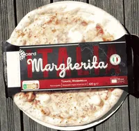Pizza Margherita tomate, mozzarella