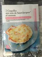 2 Coquilles aux Noix de Saint-Jacques* et Saumon, Fondue de Poireaux, Sauce Citronnée