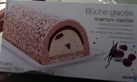 Bûche glacée marron-vanille