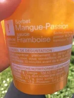 Mangue-passion sauce framboise