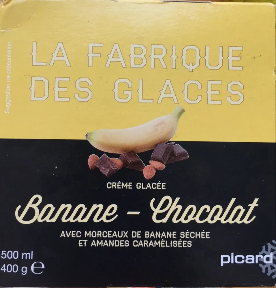 Crème glacée banane-chocolat
