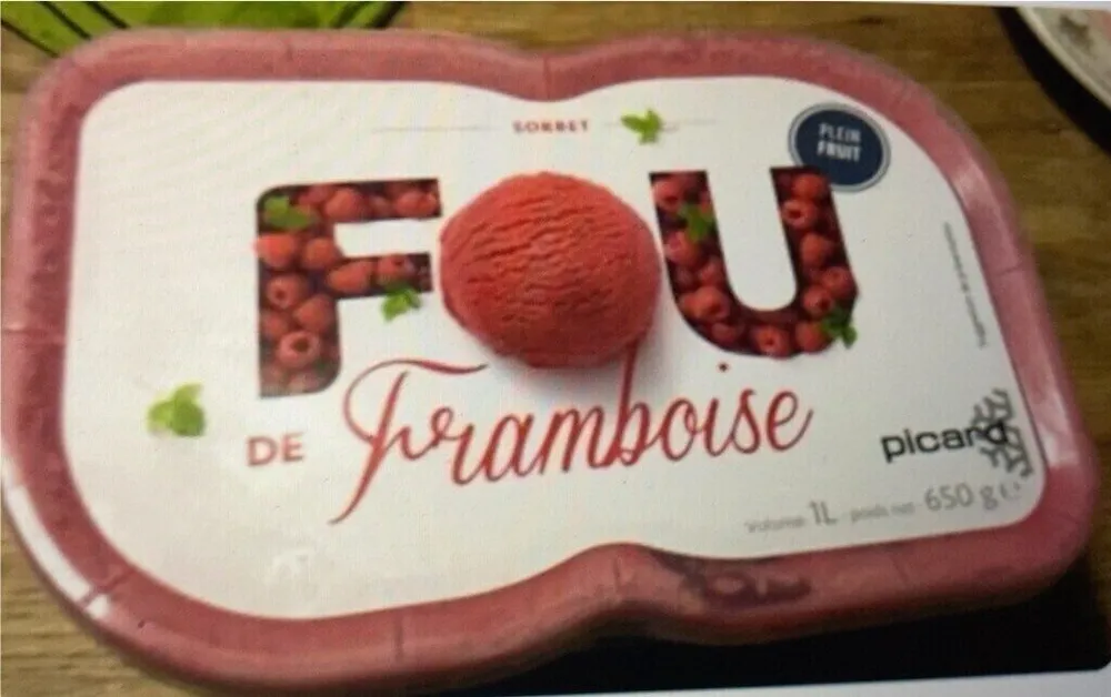 Sorbet framboise FOU