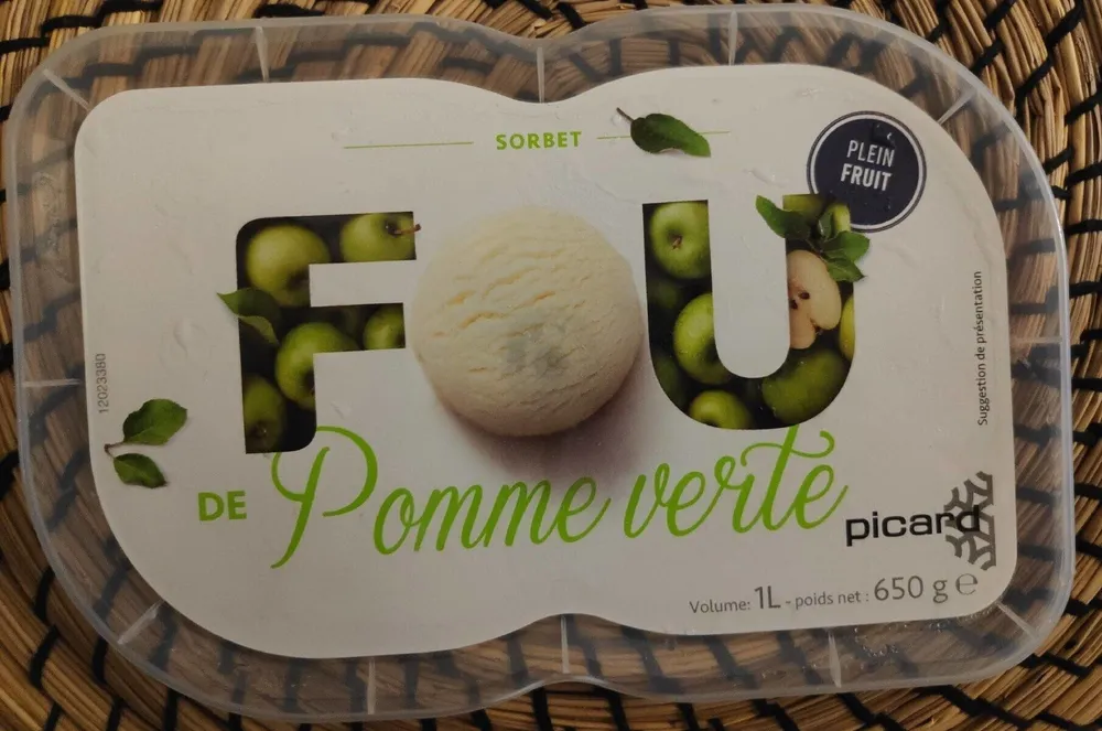 Sorbet fou pomme verte