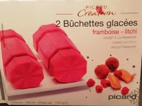 Bûchette glacée franboise-litchi