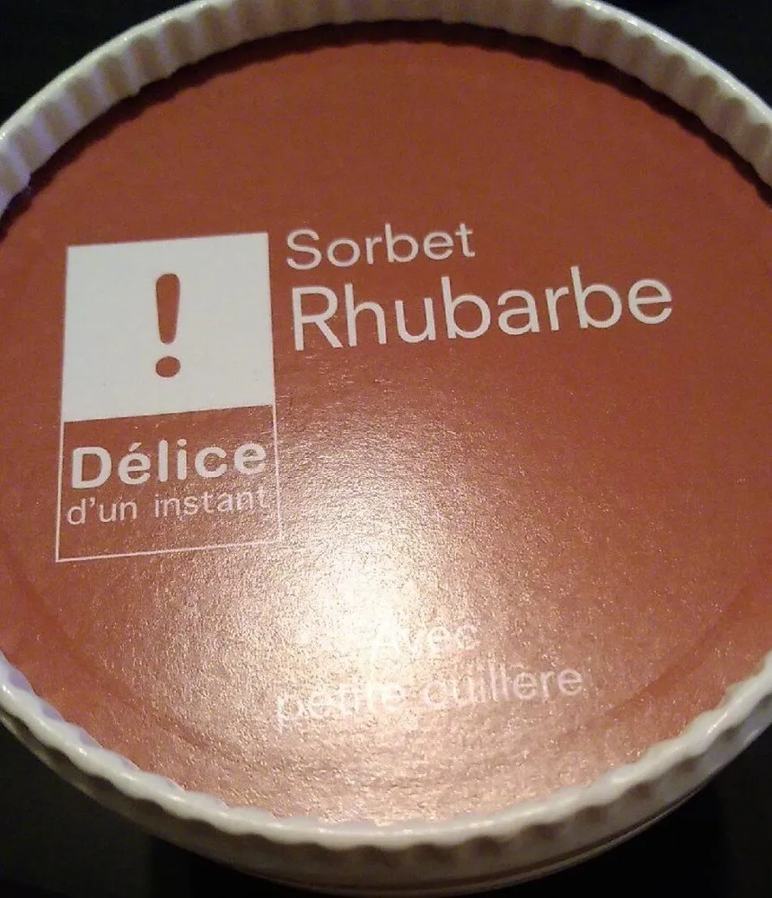 Sorbet rhubarbe