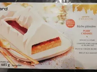 Bûche pâtissière Poire Caramel