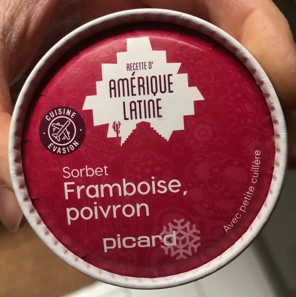 Sorbet framboise poivron