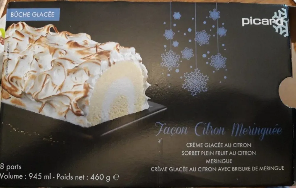 Bûche Glacée façon citron meringuée