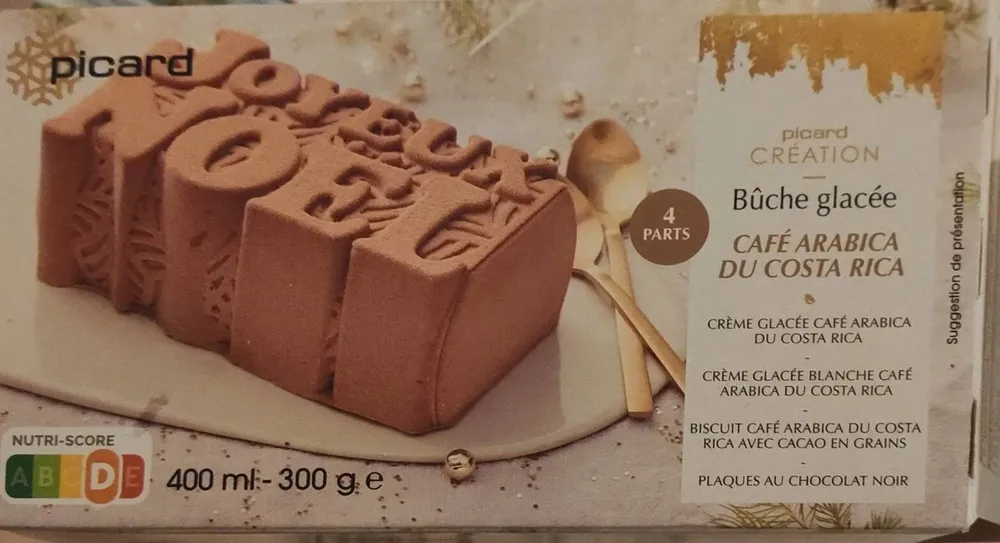 Bûche glacée café arabica du Costa Rica