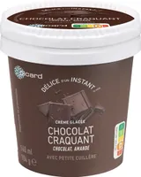Crème glacée chocolat craquant chocolat, amende
