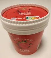 Sorbet Fraise sauce myrtille
