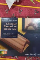 Bûchettes glacées chocolat caramel beurre salé