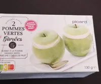 2 pommes vertes givrées
