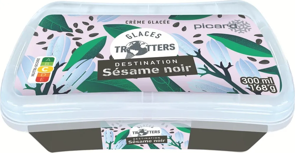 Crème glacée sésame noir