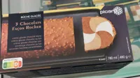 Buche glacée 3 chocolats façon rocher