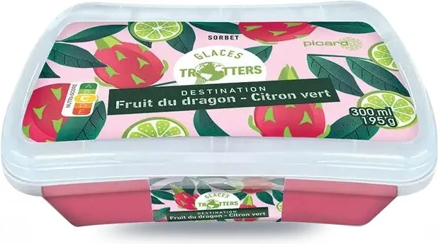Sorbet Fruit du dragon - Citron vert