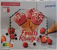 6 CÔNES Fruits Rouges