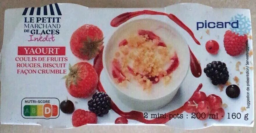 Yaourt coulis fruits rouges
