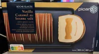 Bûche glacée vanille caramel beurre salé