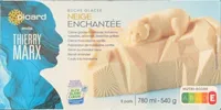 Bûche glacée neige enchantée