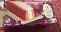 Bûche glacée vanille fruits rouges.