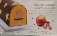 Bûche glacée caramel mangue