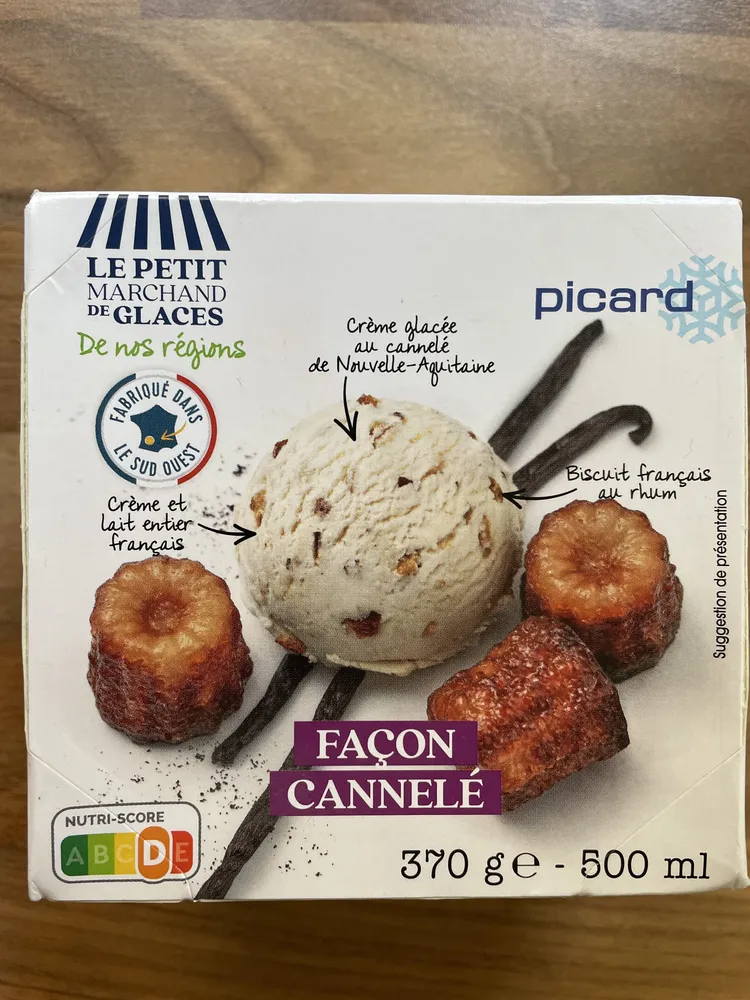 Glace facon cannelé