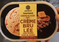 Creme glacée façon crème brûlée - Sauce caramel - Éclats de caramel