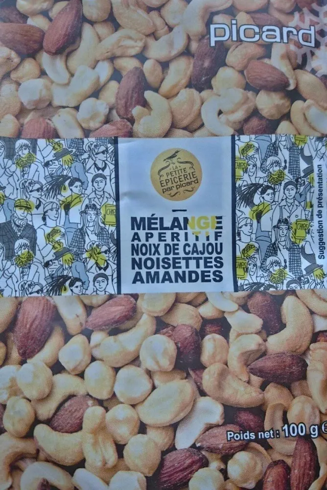 Mélange apéritif noix de cajou noisettes amandes