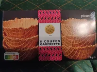 6 coupes gaufrette