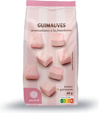 Guimauves aromatisées à la framboise