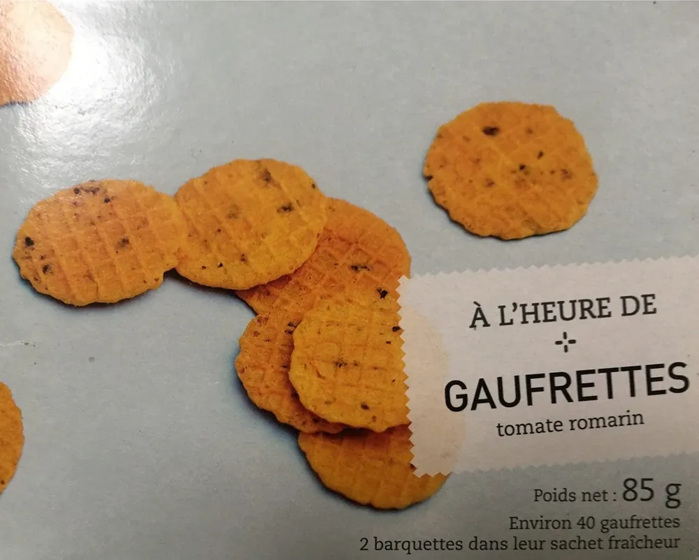 Gaufrettes Tomate Romarin