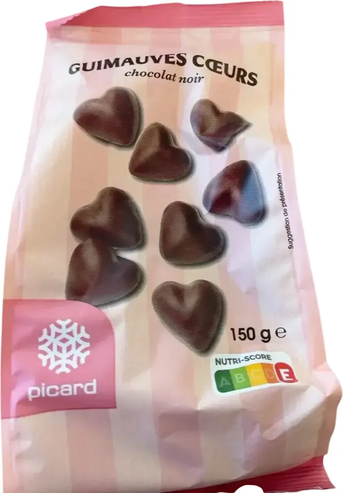 GUIMAUVES CŒURS chocolat noir