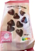 GUIMAUVES CŒURS chocolat noir