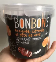 Bonbons - Araignée, citrouille et tête de mort