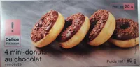 4 mini-donuts au chocolat