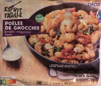 Poêlée de gnocchis (tomates, mozzarella)