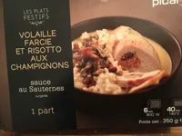 Volaille Farcie et Risotto aux Champignons, Sauce au Sauternes