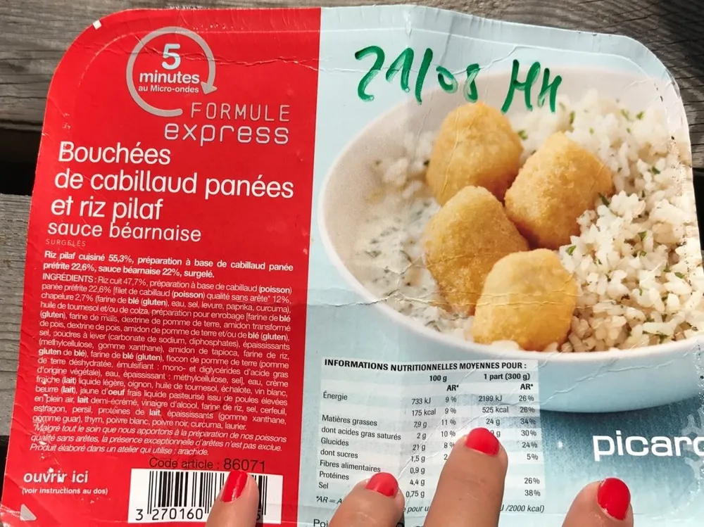 Bouchées de cabillaud Panées et Riz Pilaf