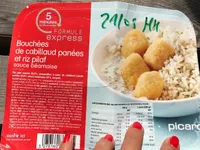 Bouchées de cabillaud Panées et Riz Pilaf