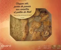 Chapon Rôti, Purée de Panais aux Noisettes et Poêlée de Noël